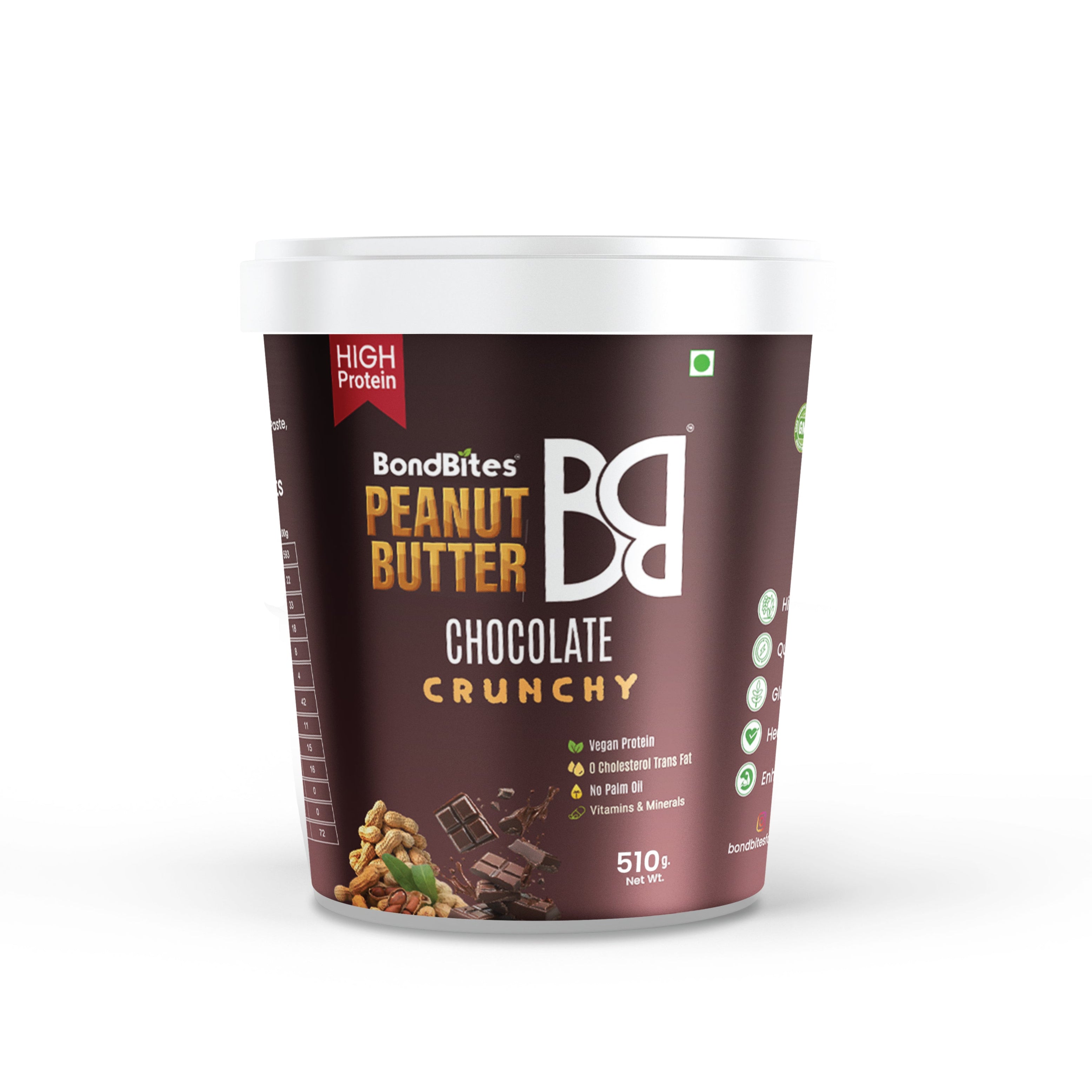 High Protein Chocolate Peanut Butter Crunchy (510gm)