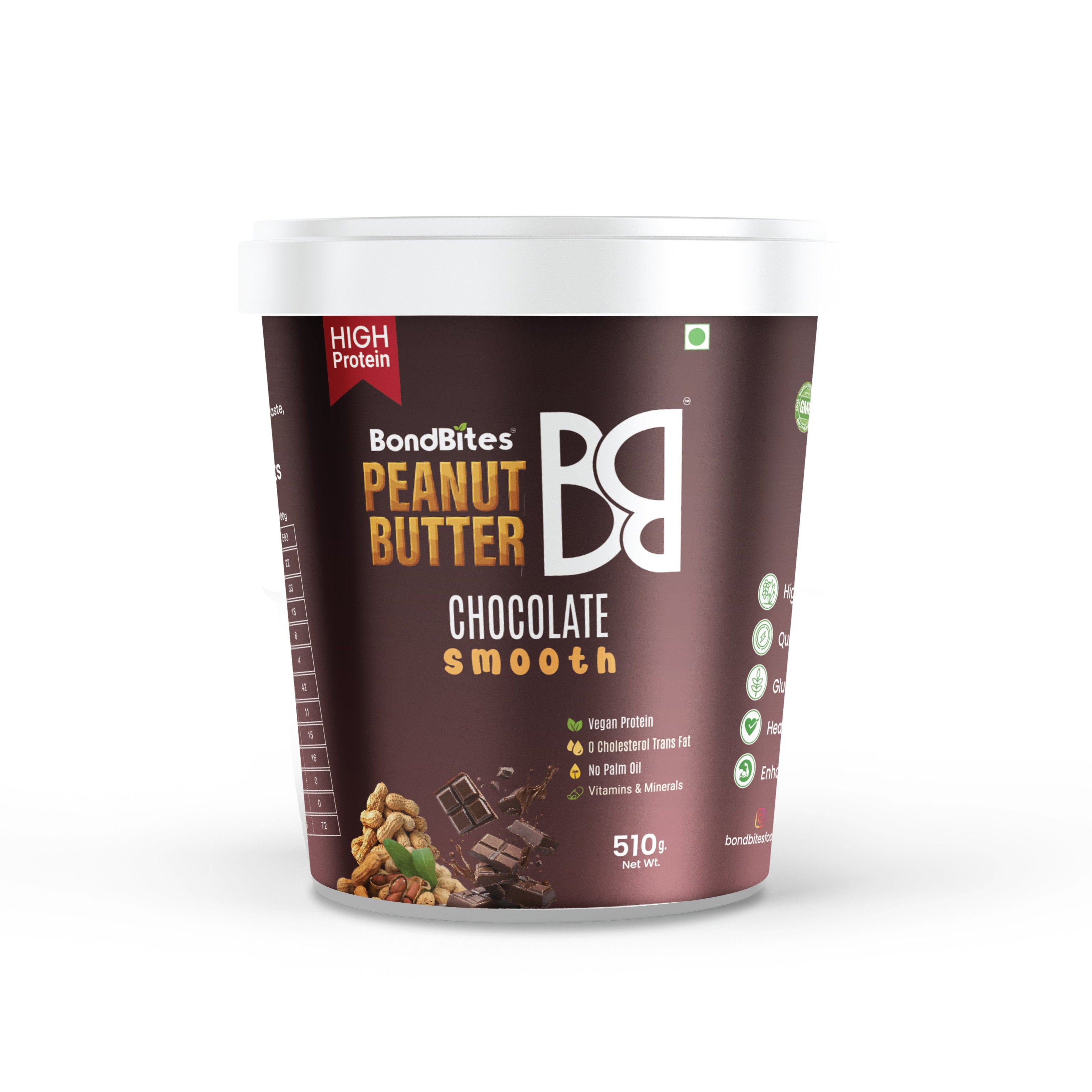 High Protein Chocolate Peanut Butter smooth (510gm)