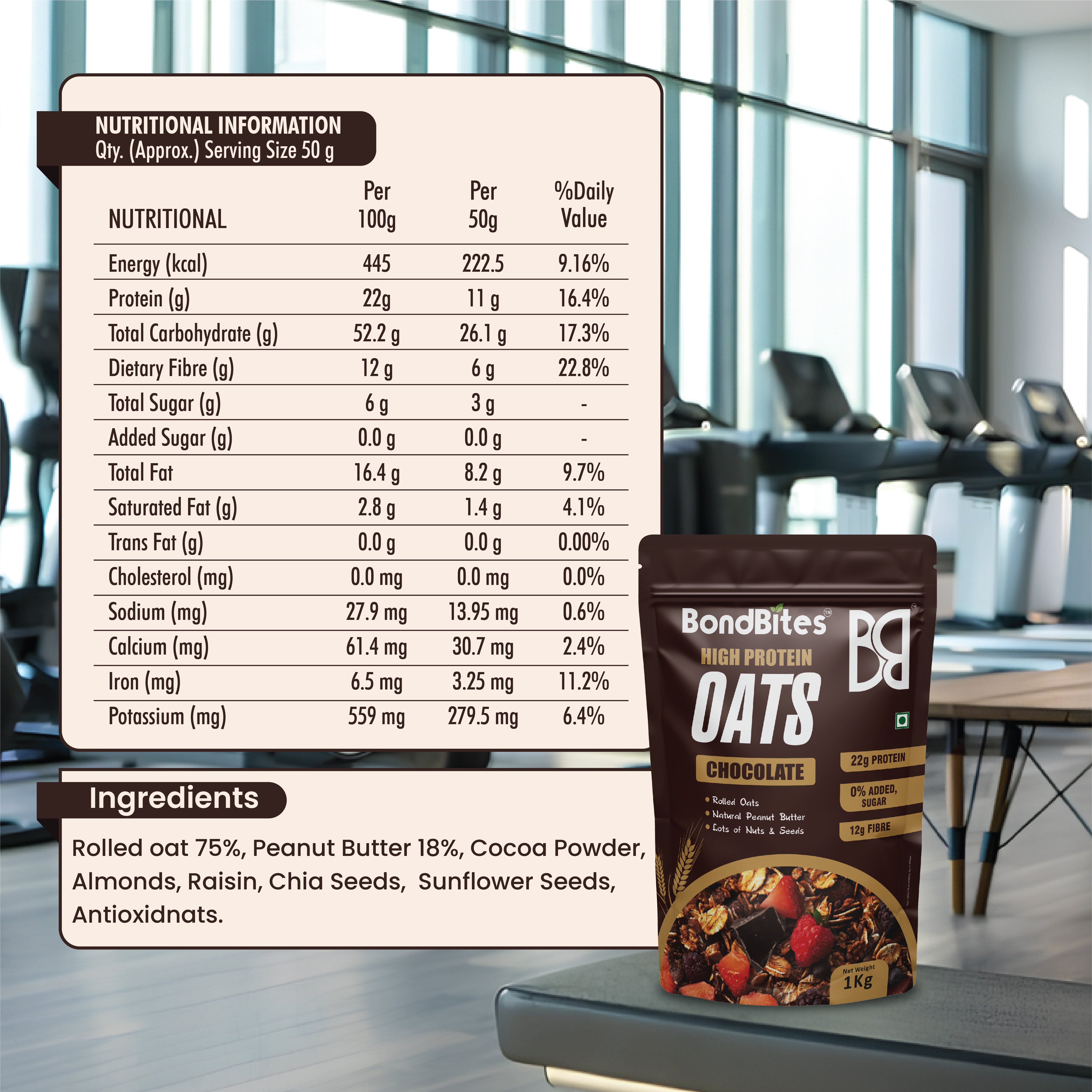 High Protein Chocolate Oats