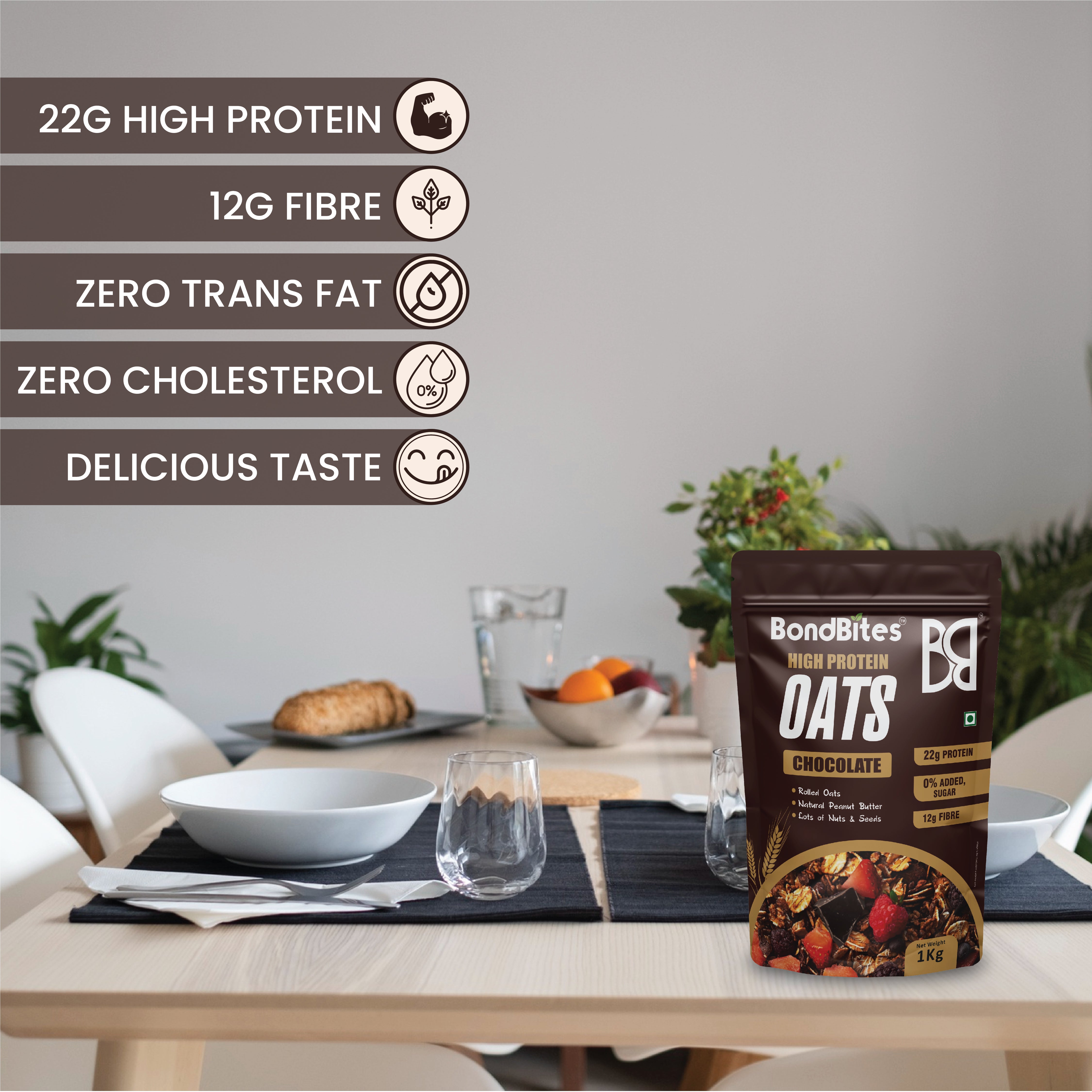 High Protein Chocolate Oats